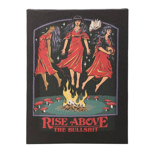 Rise Above the Bullshit Canvas Plaque by Steven Rhodes