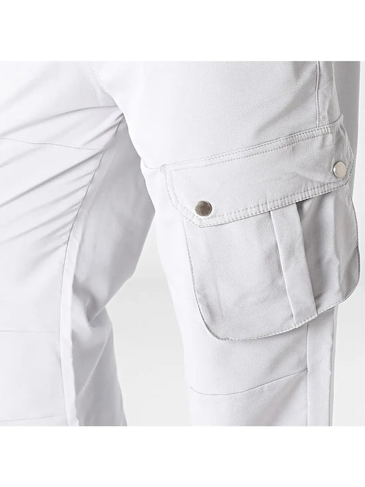 Unisex Black Industry Light Grey Cargo Pants