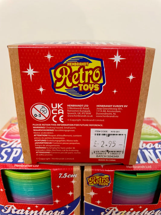 Retro Rainbow Spring Slinky
