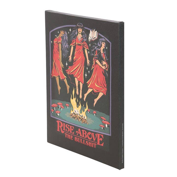 Rise Above the Bullshit Canvas Plaque by Steven Rhodes