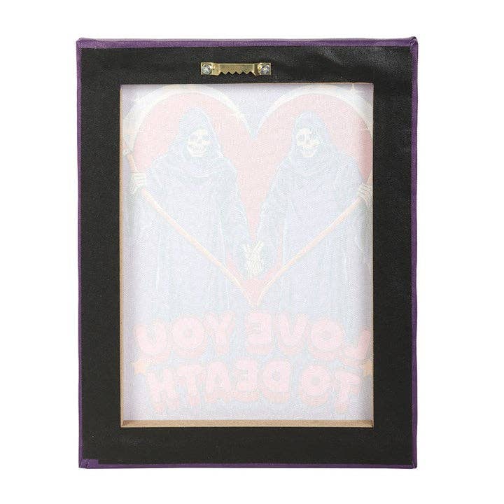 Love You To Death Canvas Plaque by Steven Rhodes