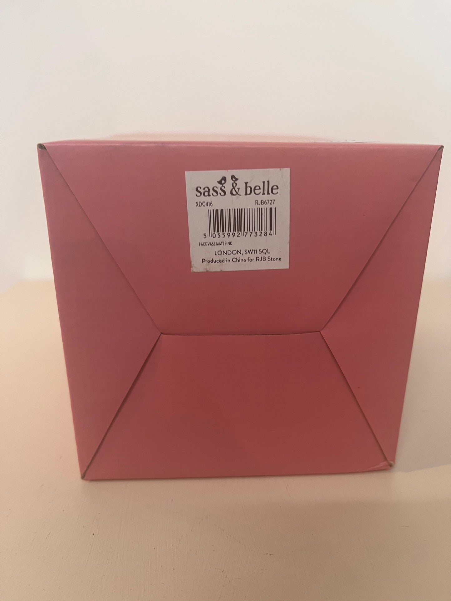 Sass & Belle Pink Face Vase