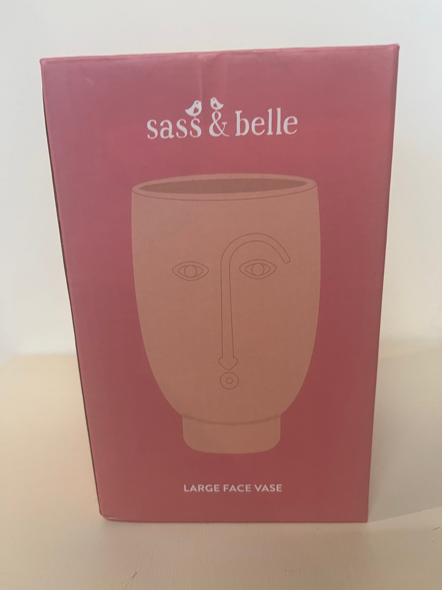 Sass & Belle Pink Face Vase