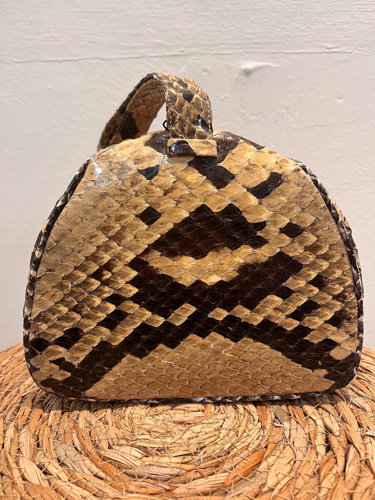 Vintage Real Snake Skin Bag
