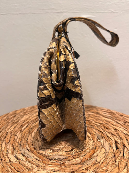 Vintage Real Snake Skin Bag