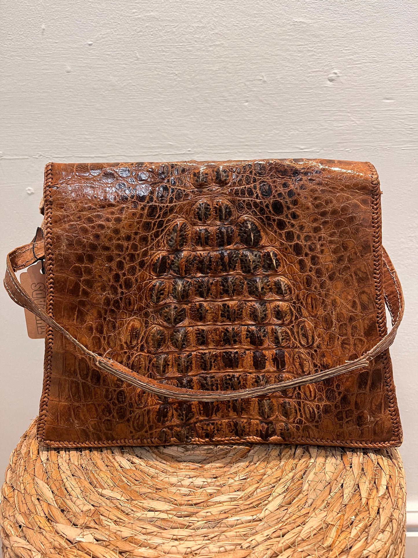 Vintage Croc Skin Bag