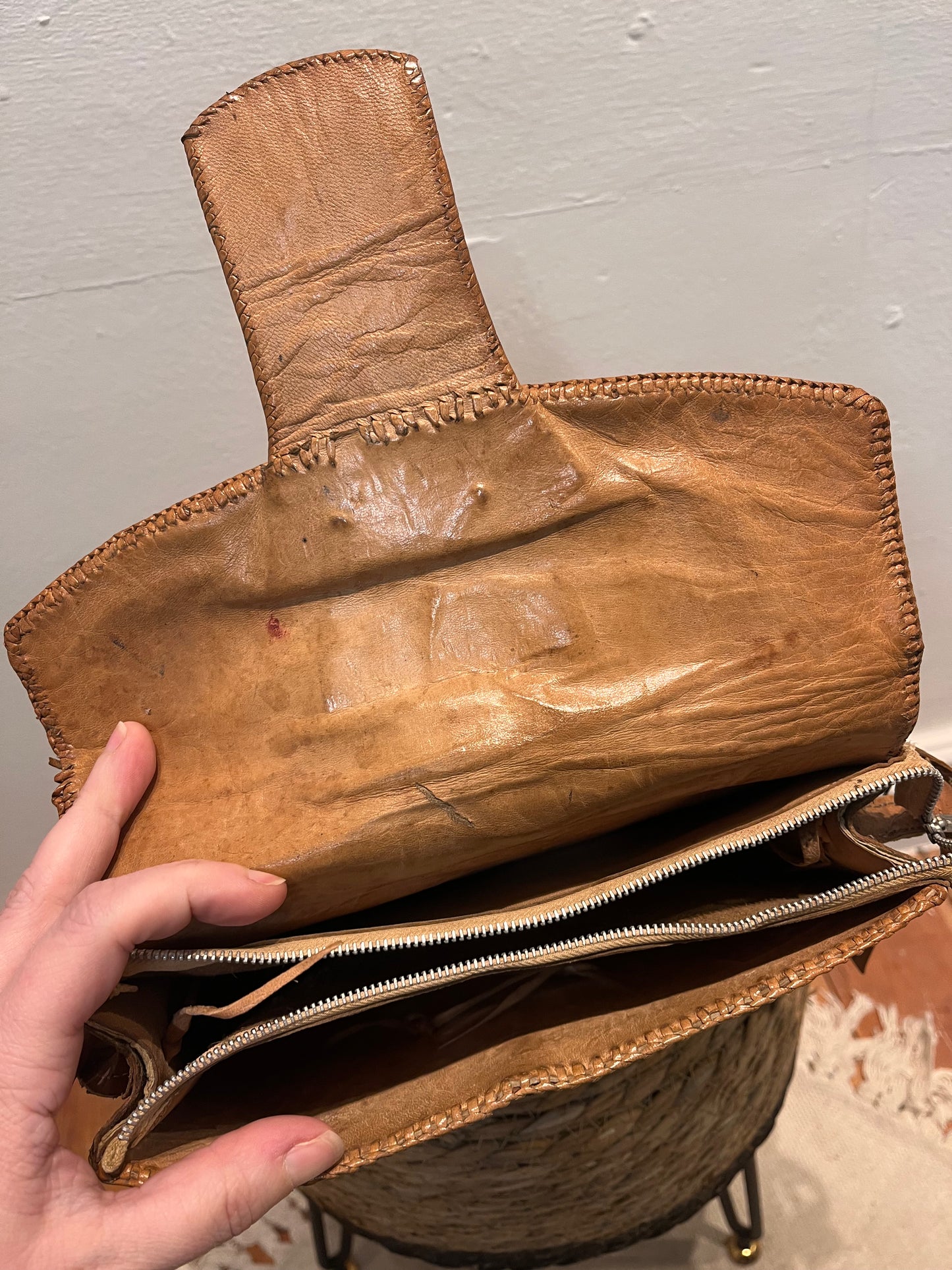 Vintage Croc Skin Bag