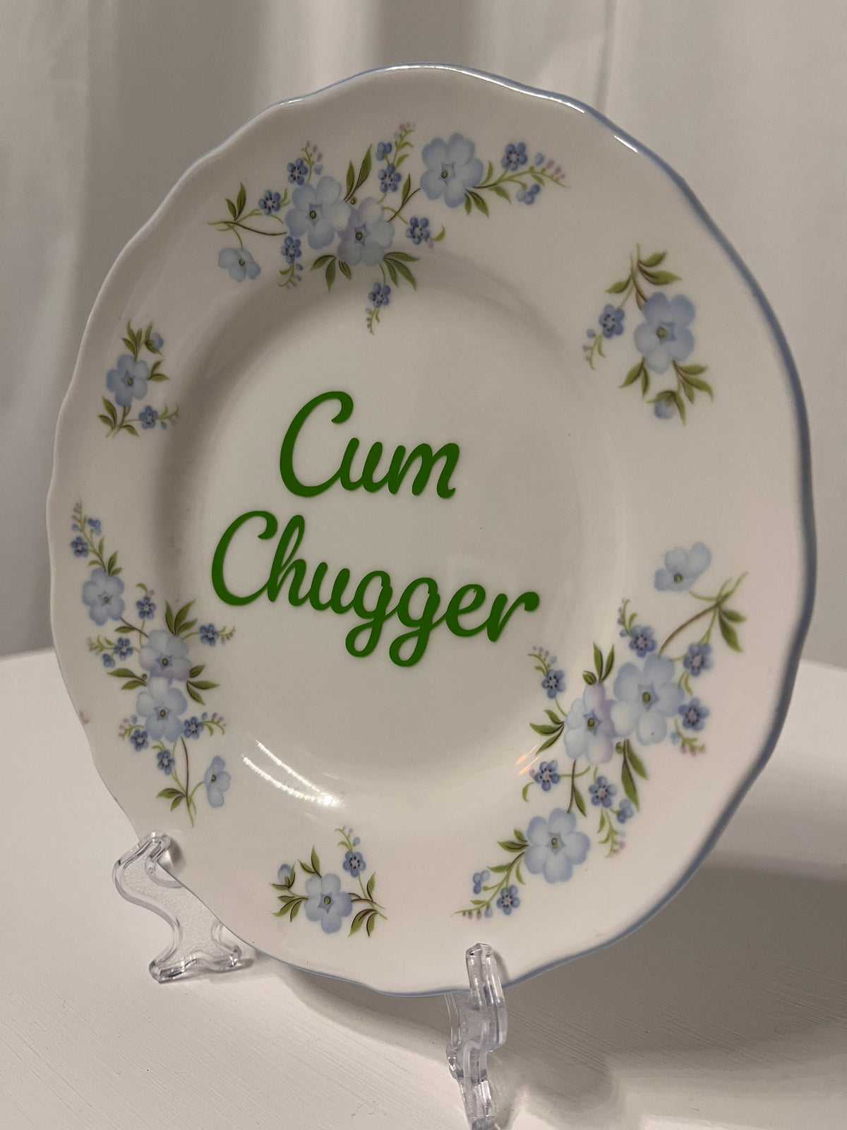 Cum Chugger Vintage Plate