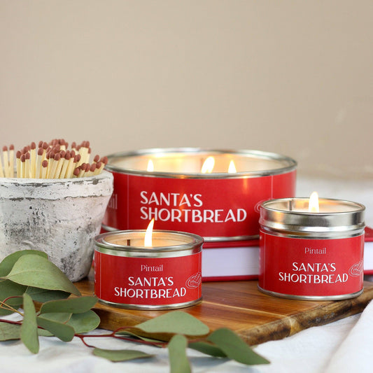 Santa's Shortbread Paint Pot Candle