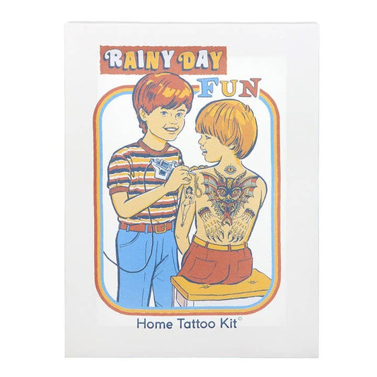 Rainy Day Fun Canvas Plaque by Steven Rhodes