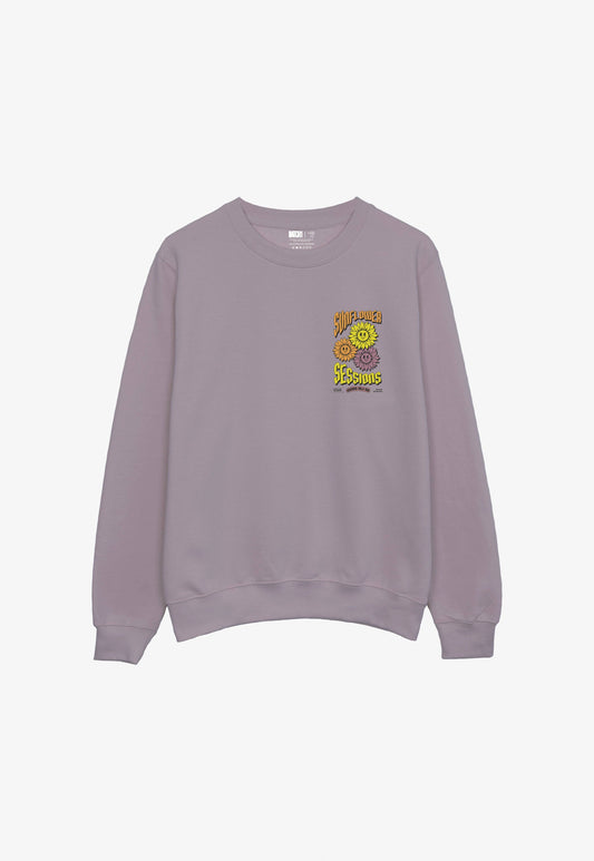 Sunflower Sessions Sweatshirt in Dusty Purple