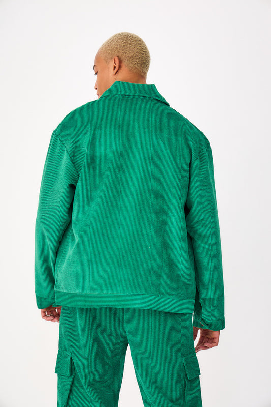 Corduroy Velour Zip Jacket