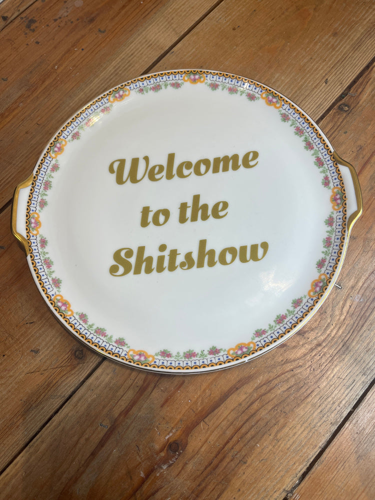 Sweary Vintage Plates