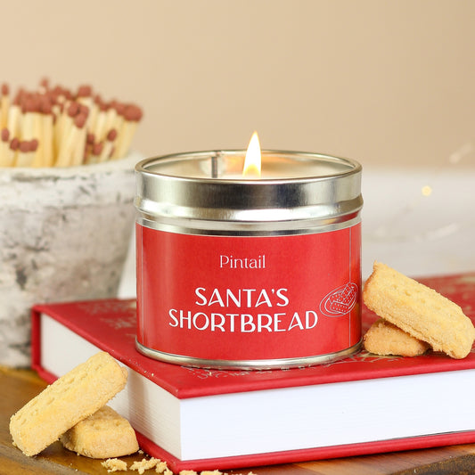 Santa's Shortbread Paint Pot Candle