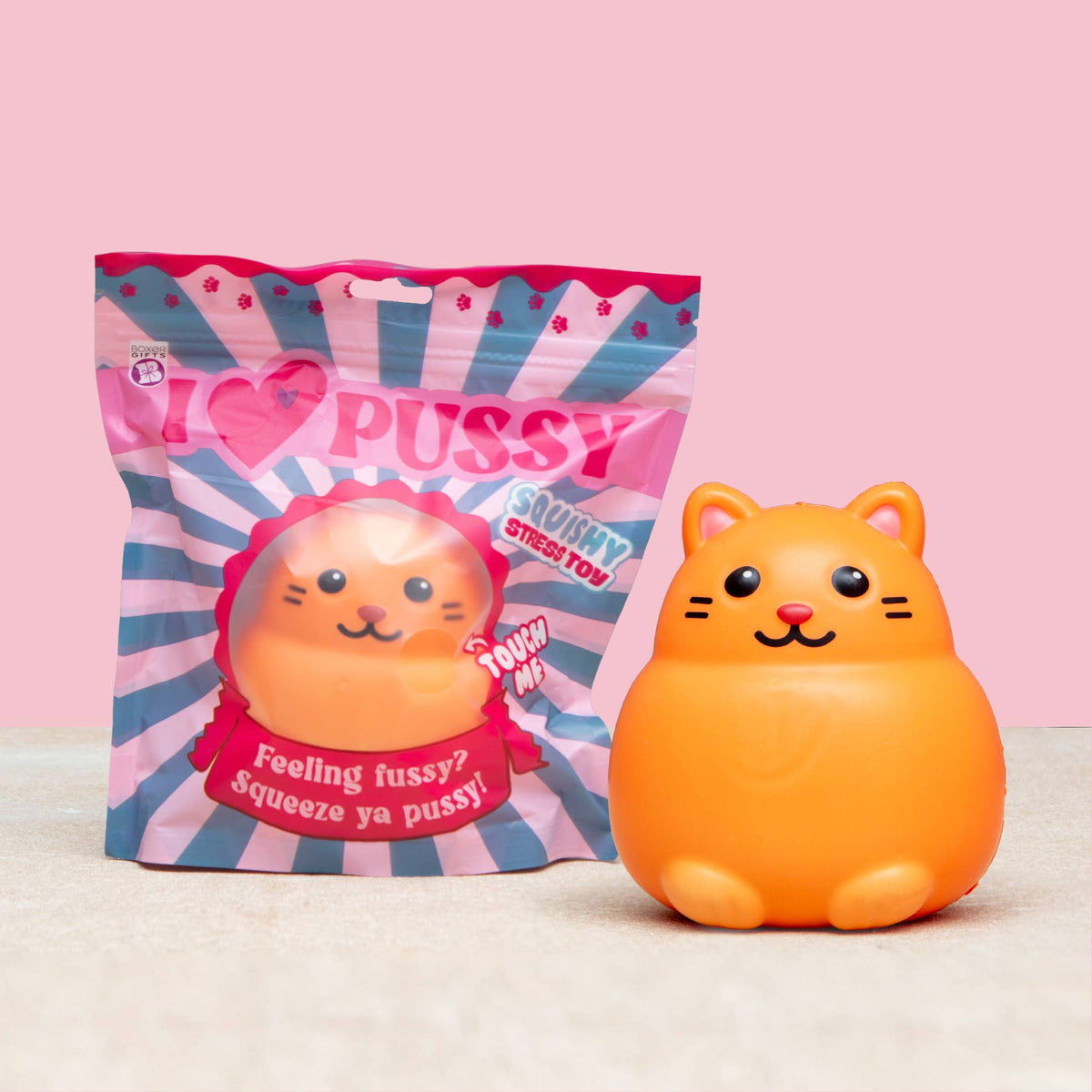 I Love Pussy Cat Squishy Toy