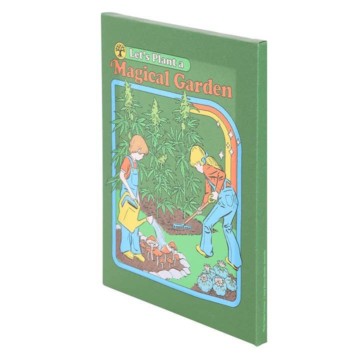 Magical Garden Canvas Plaque by Steven Rhodes