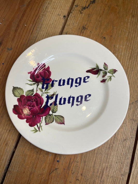 Grunge Clunge Vintage Plate