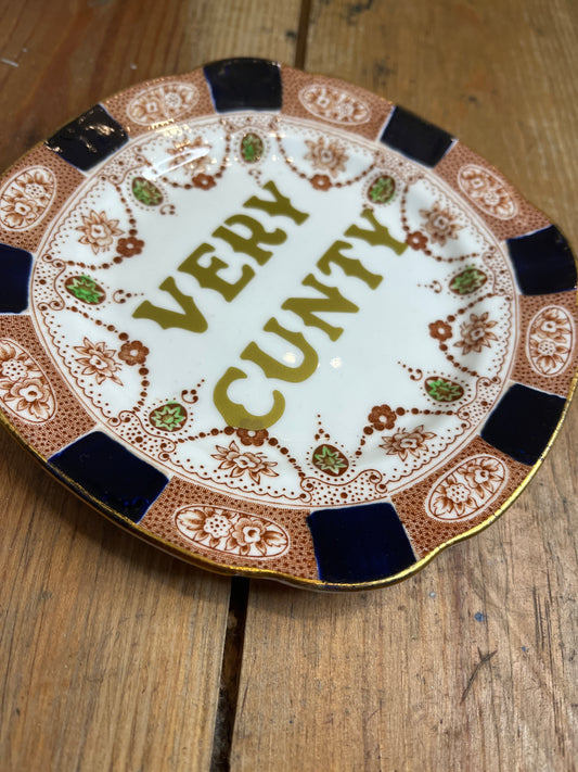 Very Cunty Vintage Plate