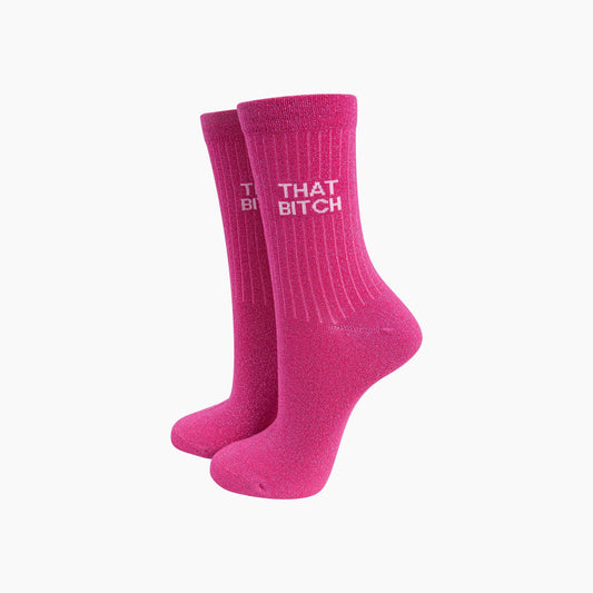 That Bitch Cotton Glitter Socks UK 3-7