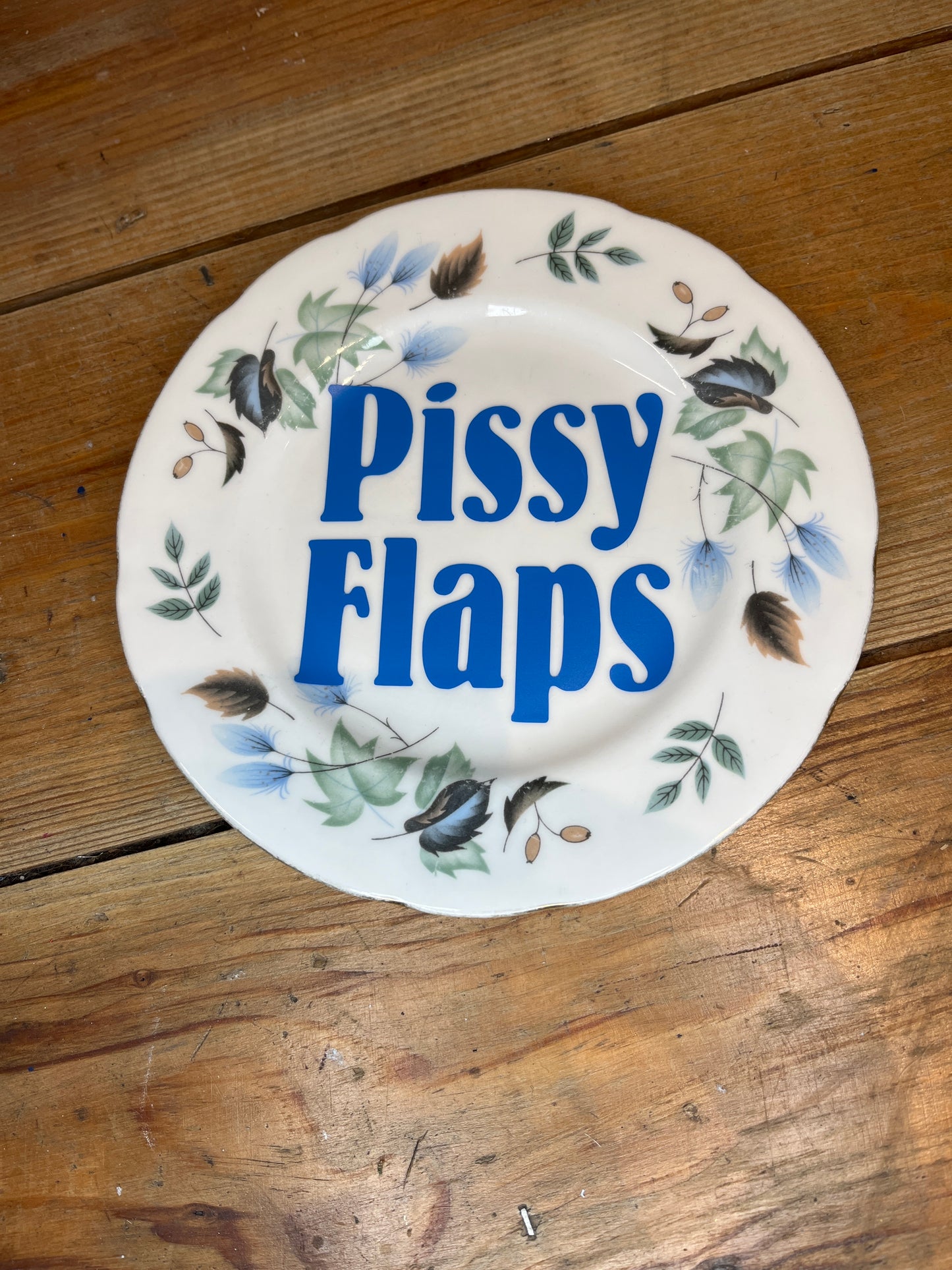 “Pissy Flaps” Vintage Plate