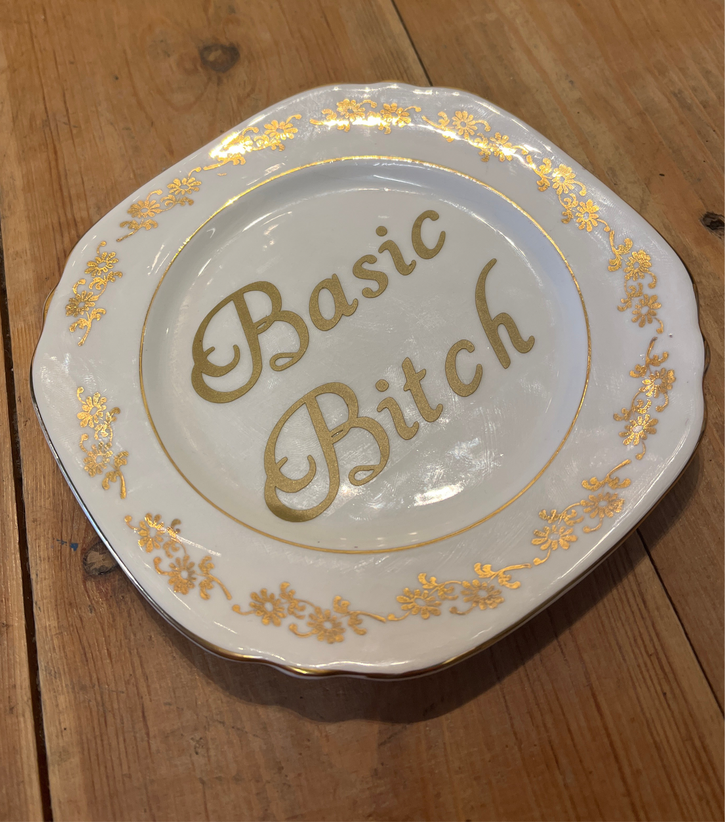 Vintage “Basic Bitch” Plate