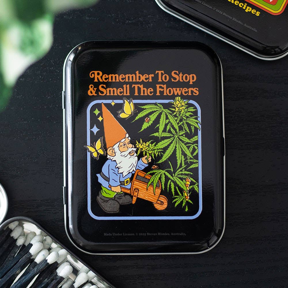 Smell the Flowers Stash Tin by Steven Rhodes