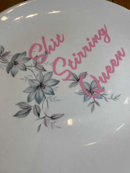 “Shit Stirring” Vintage Plate