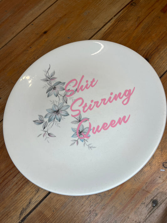 “Shit Stirring” Vintage Plate