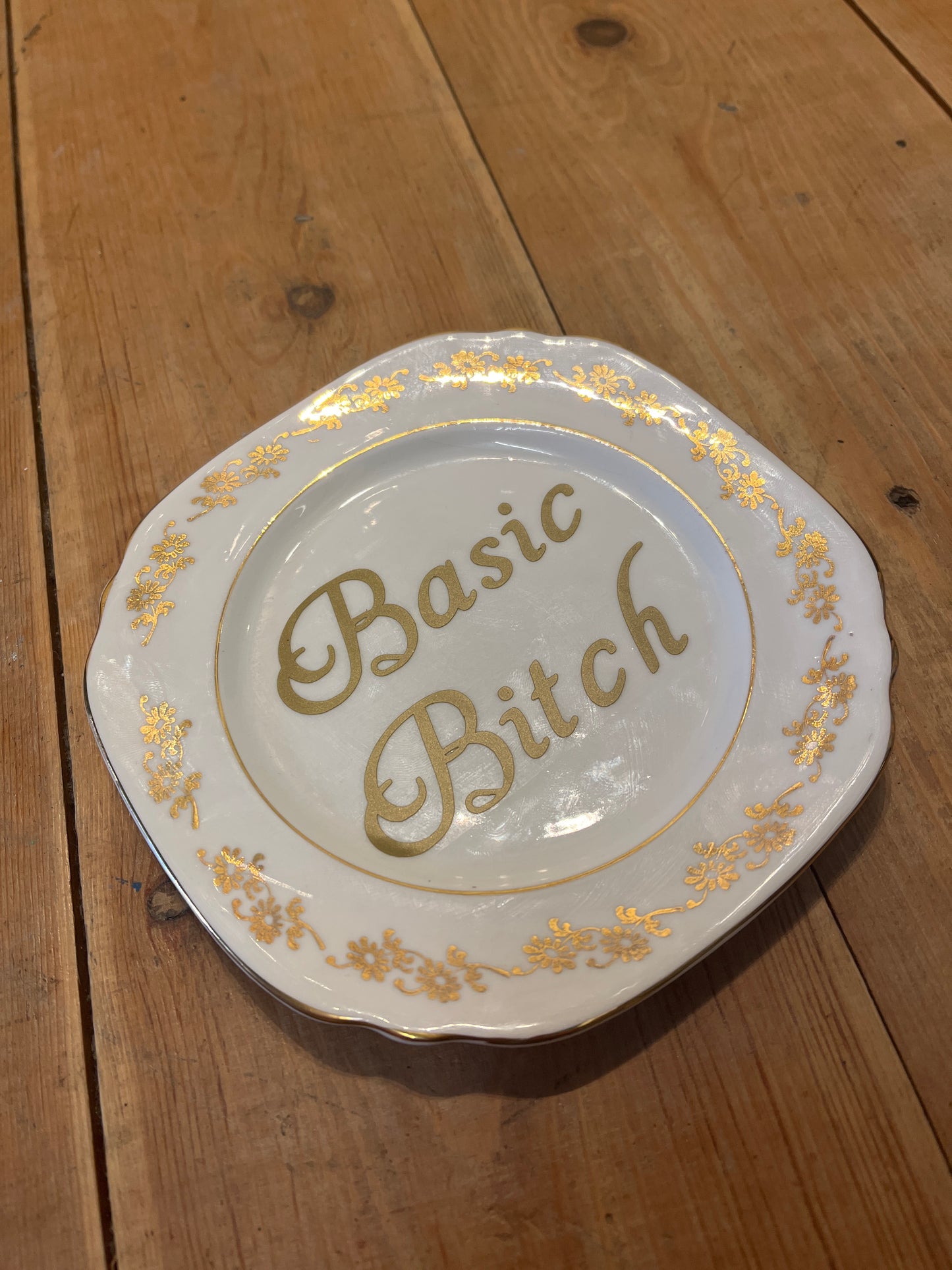 Vintage “Basic Bitch” Plate