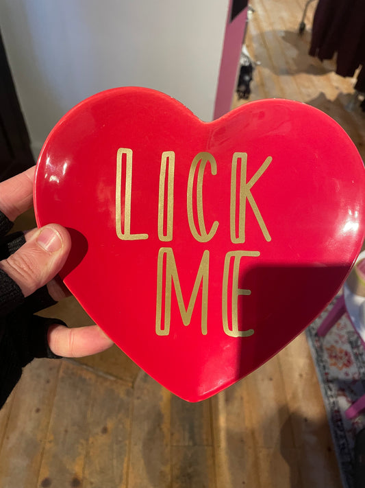 Lick Me Heart Plate