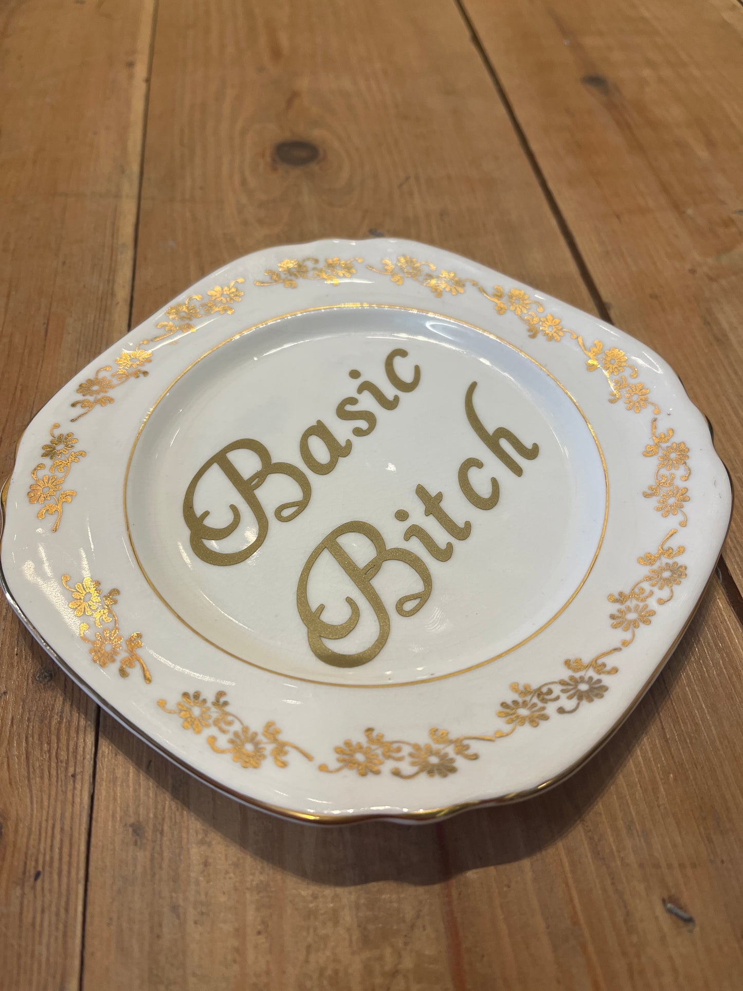 Vintage “Basic Bitch” Plate