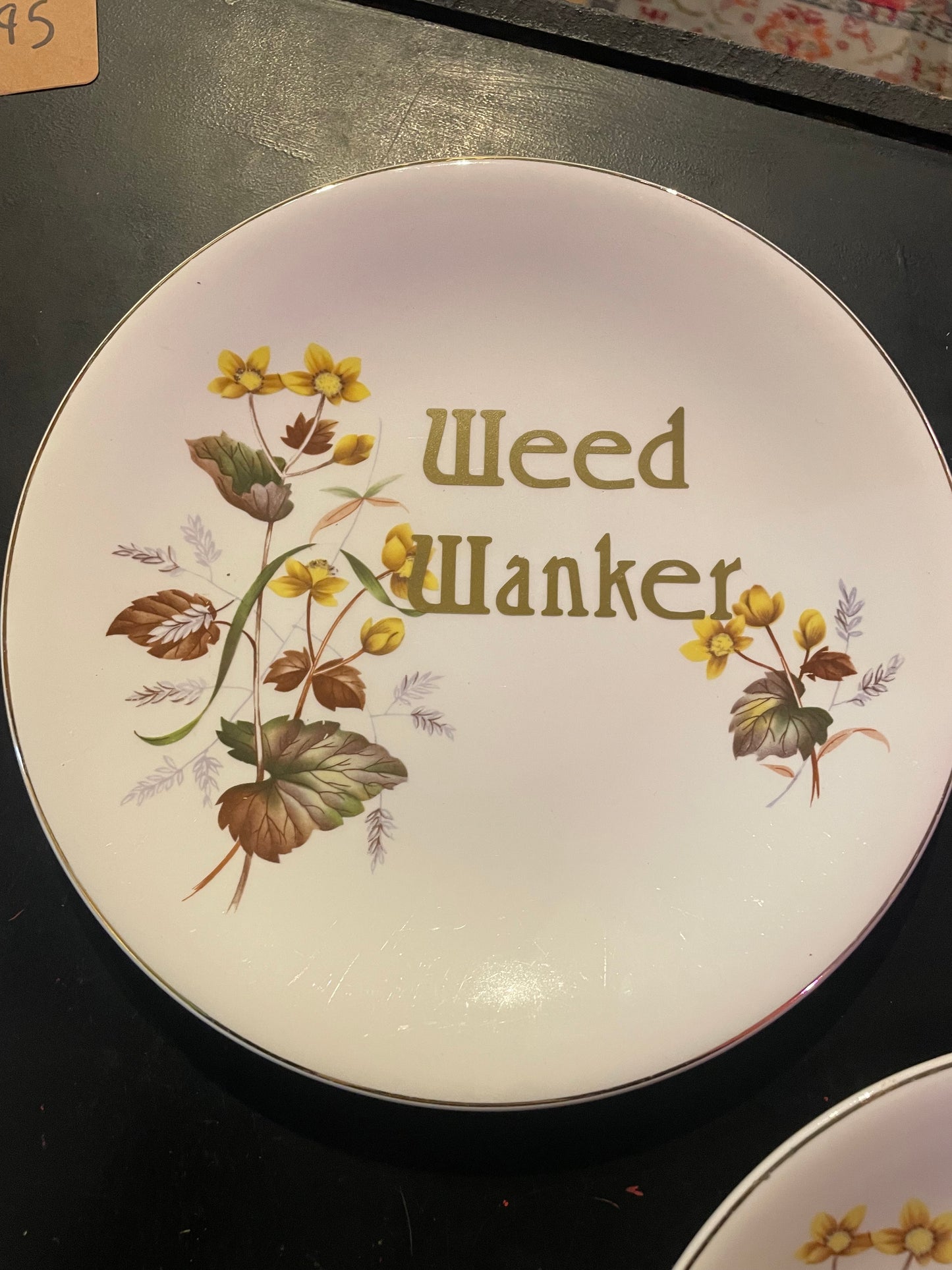 Weed Wanker Vintage Plate