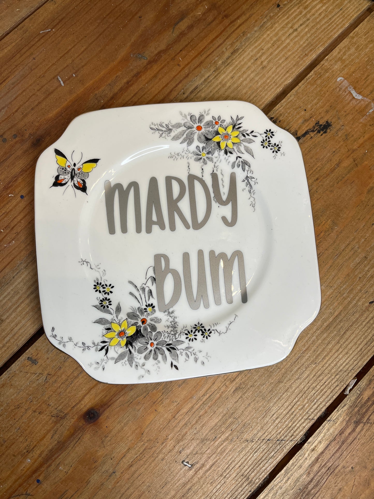 Mardy Bum Vintage Plate