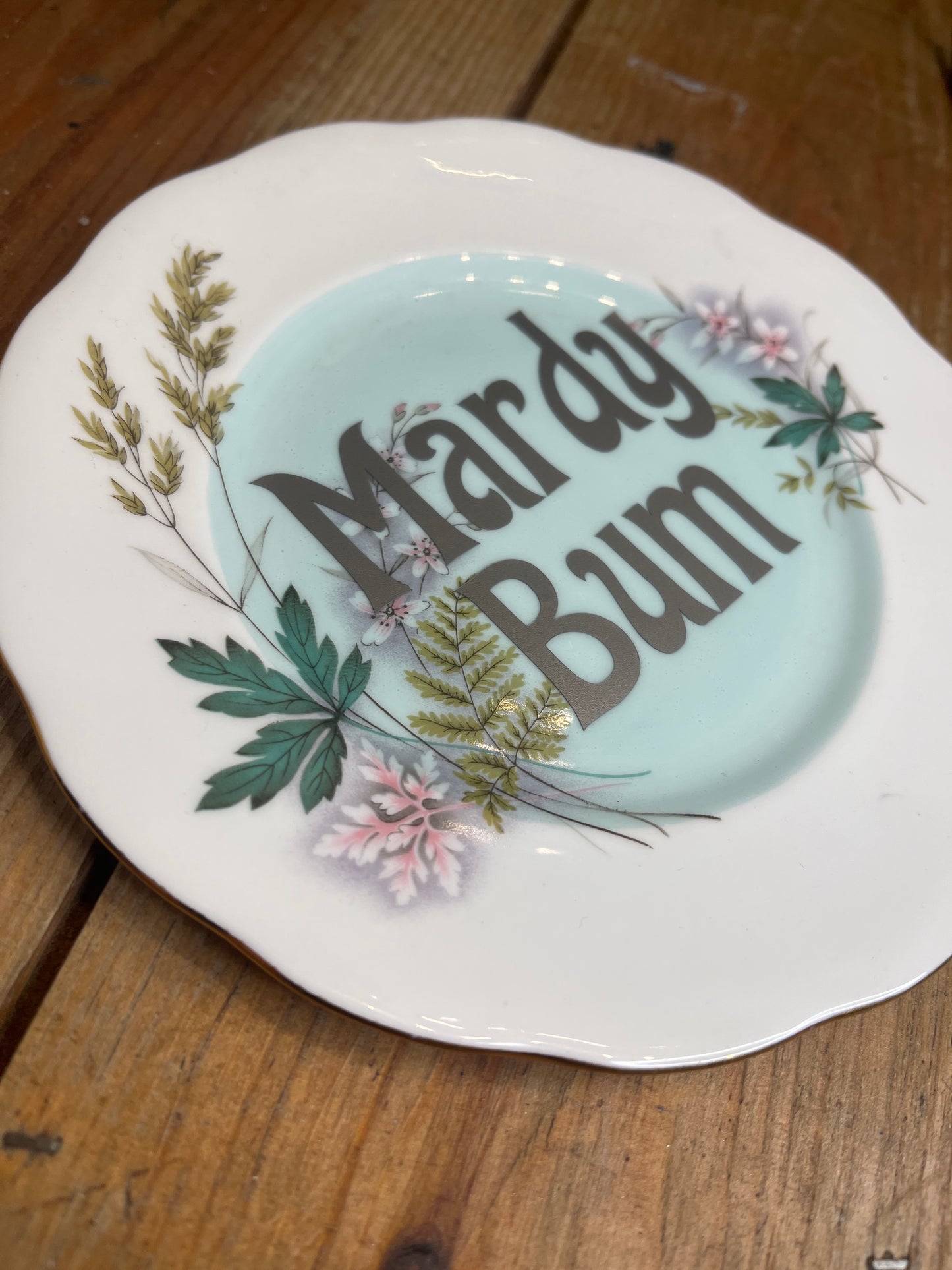 Mardy Bum Vintage Plate
