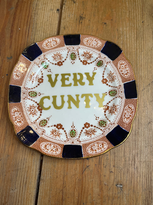Very Cunty Vintage Plate