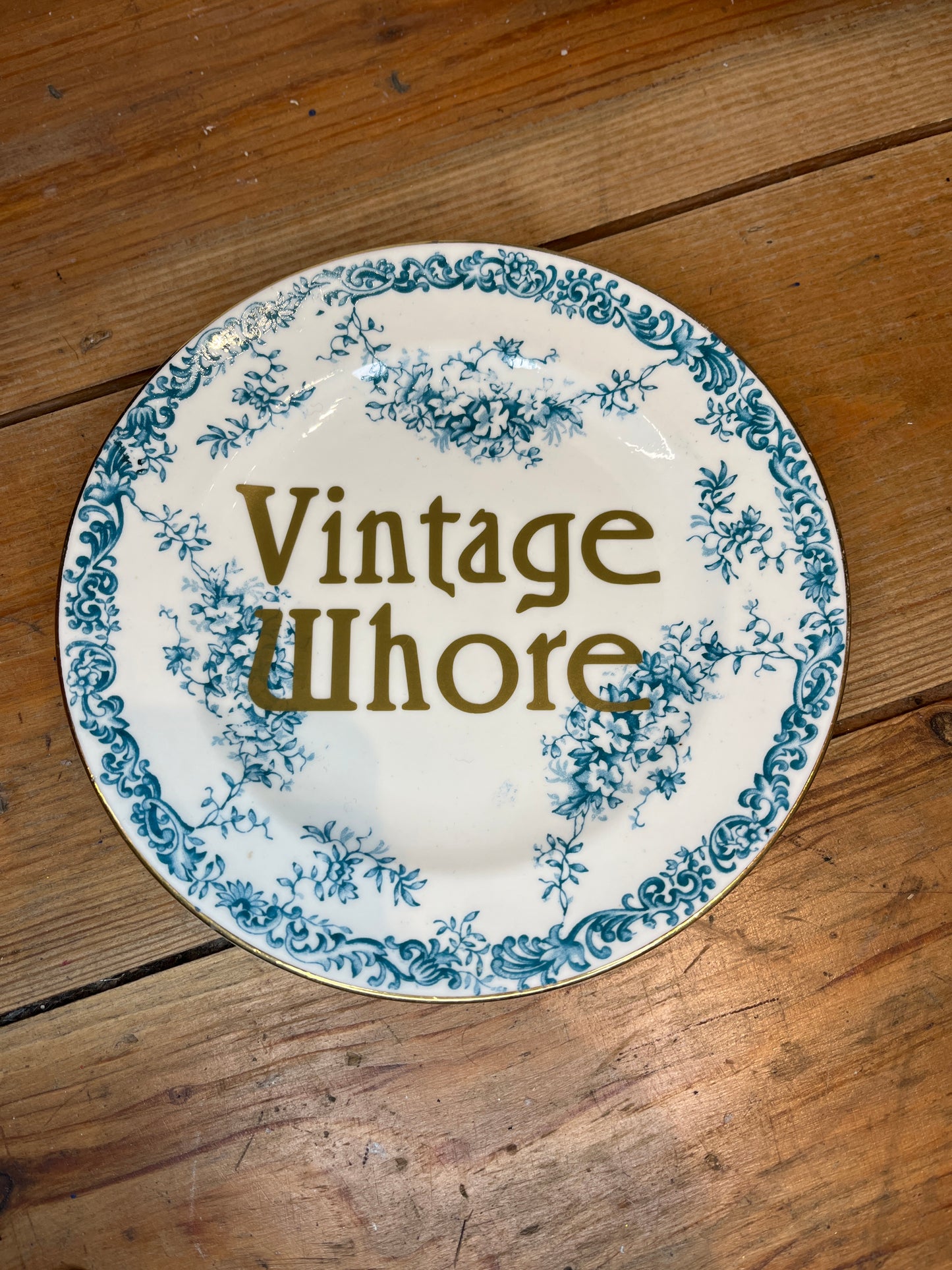 “Vintage Whore” Plate