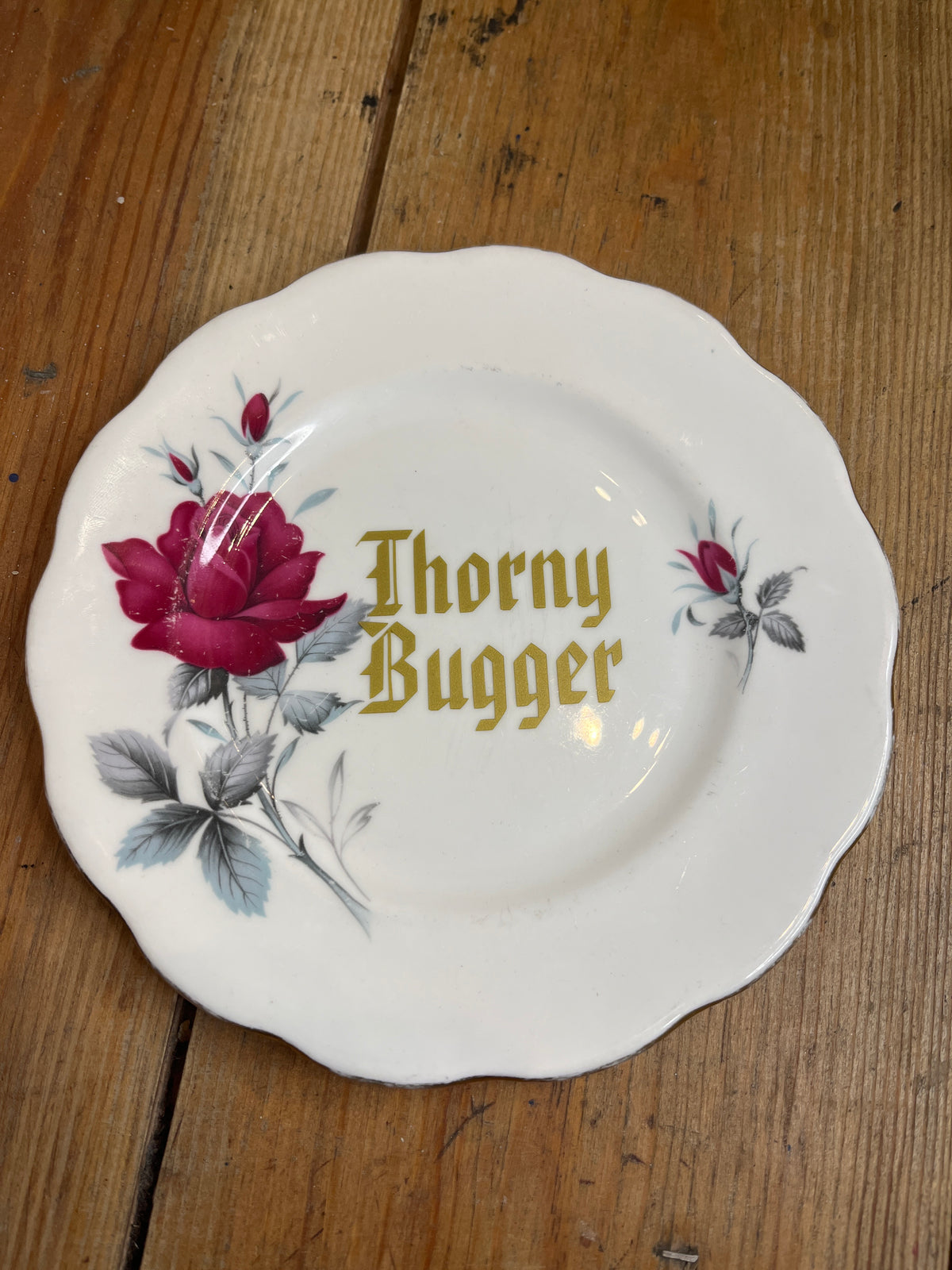 Thorny Bugger Vintage Plate