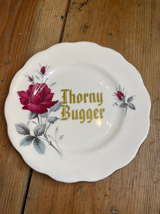 Thorny Bugger Vintage Plate