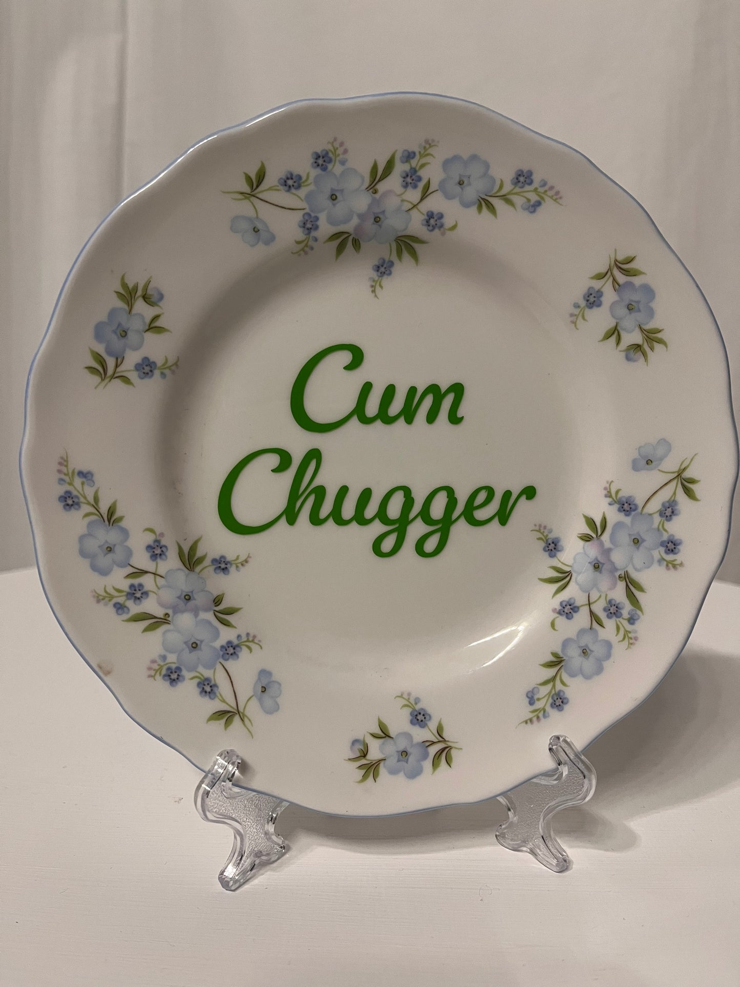 Cum Chugger Vintage Plate