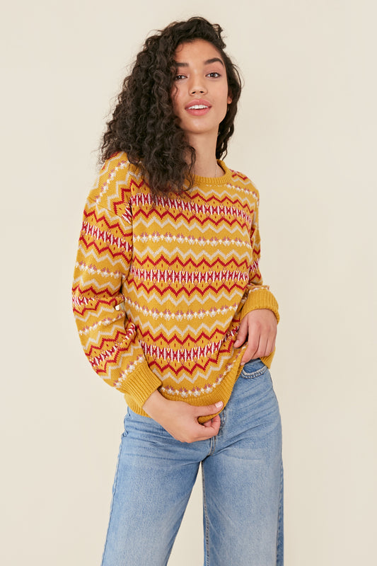 Fairisle Mustard Jumper