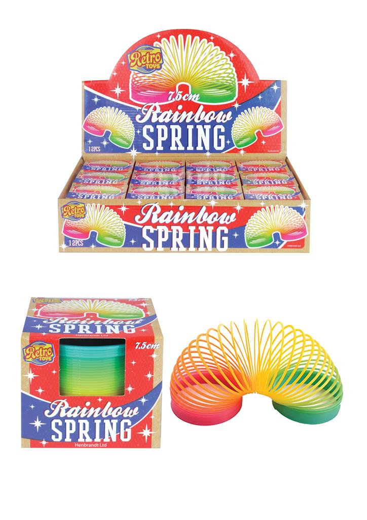 Retro Rainbow Spring Slinky