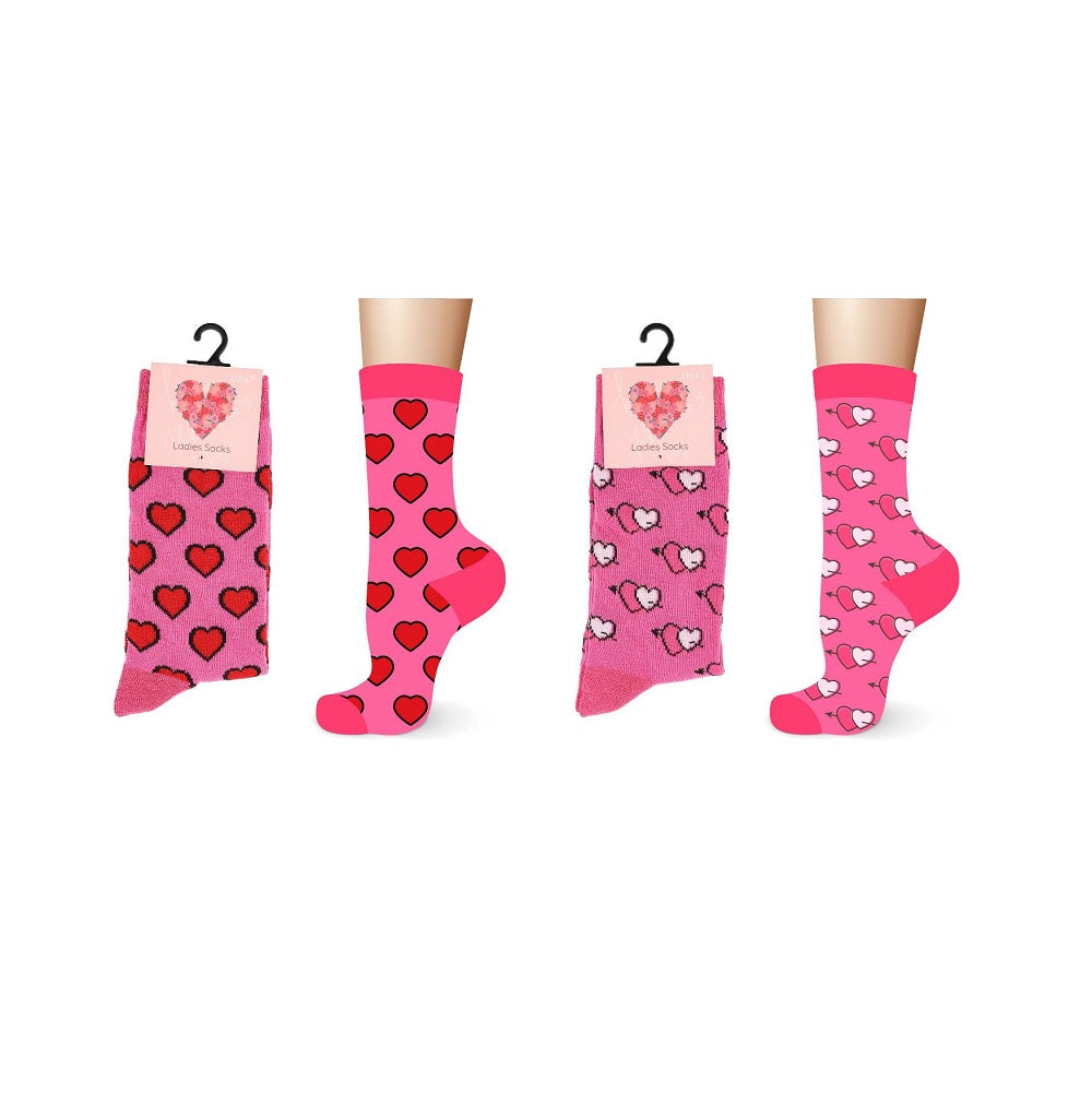 Ladies Valentines Socks