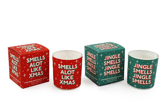 Christmas Slogan Boxed Candle