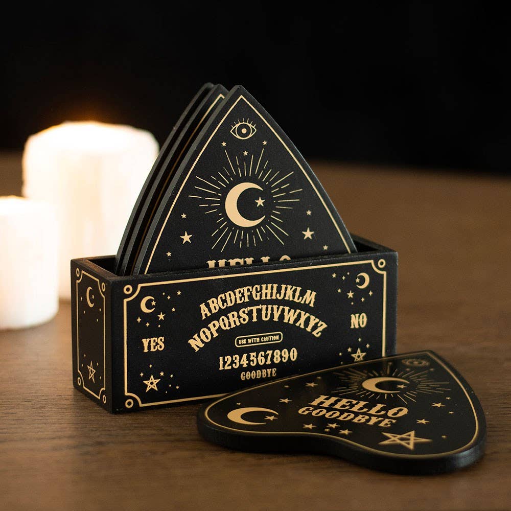Ouija Board Planchette Coaster Set