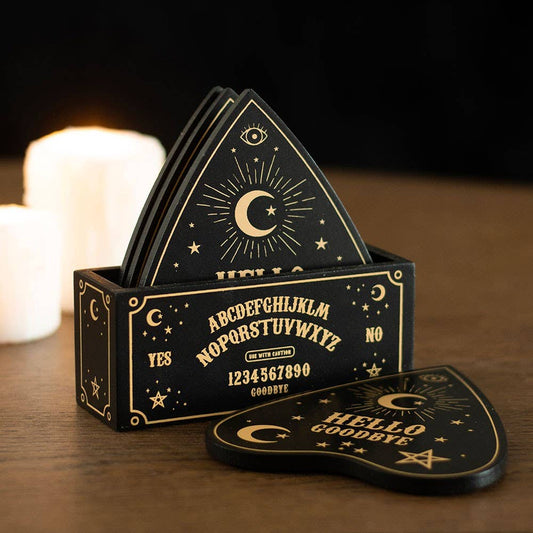 Ouija Board Planchette Coaster Set