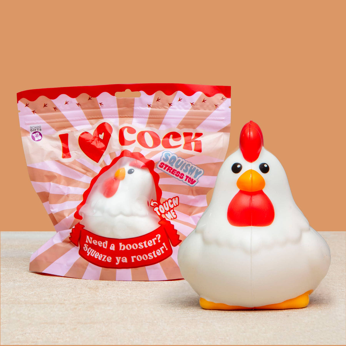 I Love Cock Cockerel Squishy Toy