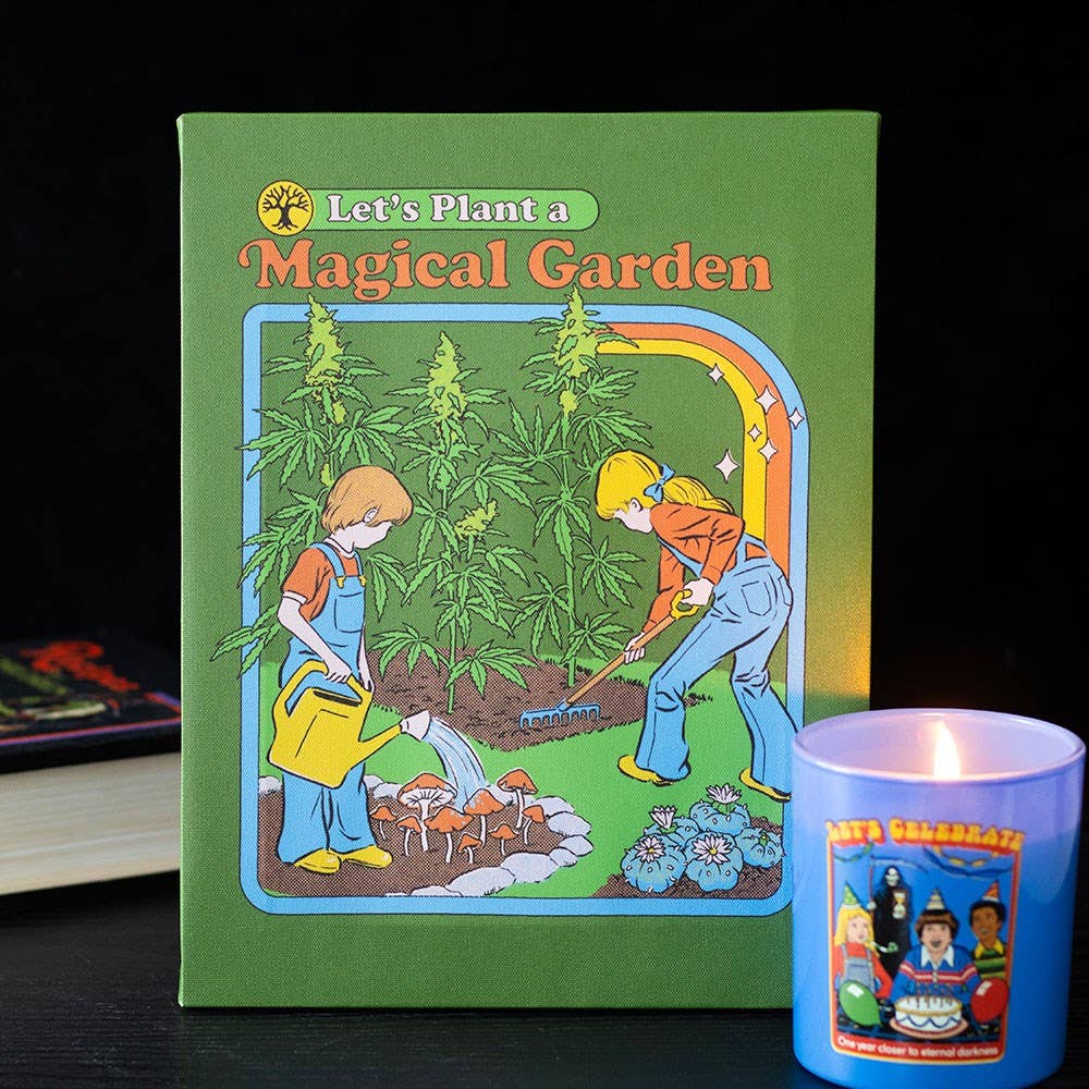 Magical Garden Canvas Plaque by Steven Rhodes