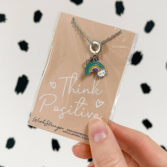 Think Positive Rainbow Necklace