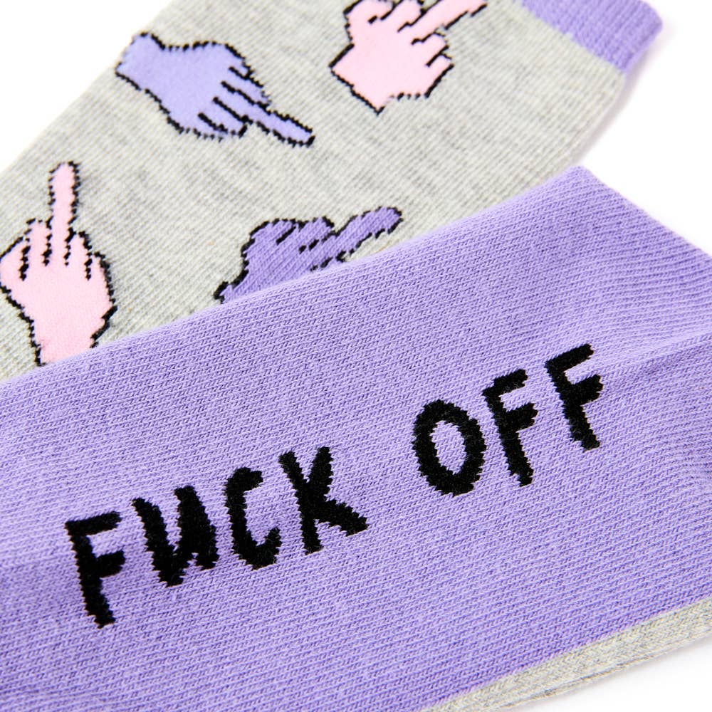 Ladies F*ck Off Socks: 4 - 8